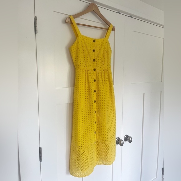 J. Crew Classic button-front midi sundress in embroidered eyelet - Picture 10 of 15